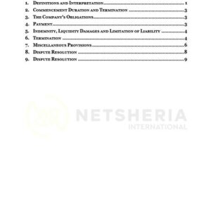 Security Services Agreement | Netsheria Loan Documents | Business Legal contracts