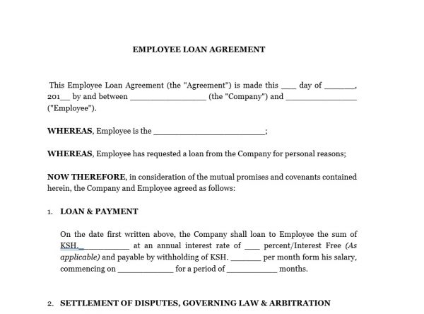 Employee agreement | | Netsheria International LLP Legal documents in Kenya