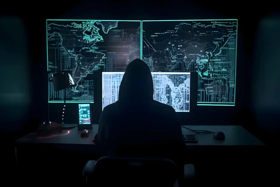 A person working on a desktop in a black hoodie | Computer Misuse And Cybercrime (Critical Information Infrastructure And Cybercrime Management) Regulations, 2024 | Netsheria Legal Articles